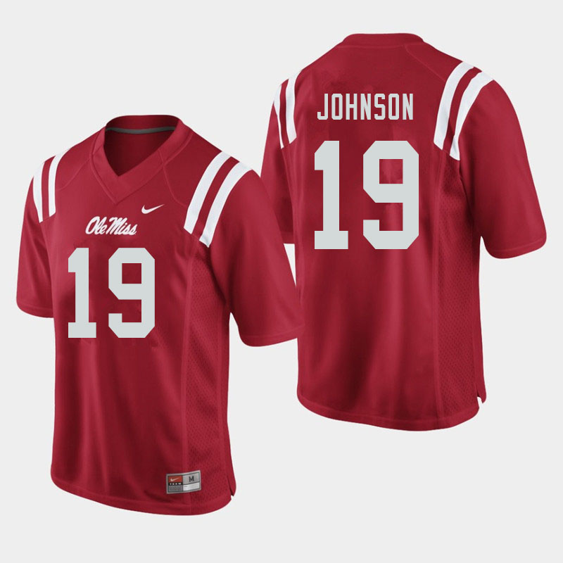 Brice Johnson Ole Miss Rebels NCAA Men's Red #19 Stitched Limited College Football Jersey IKO5558FL
